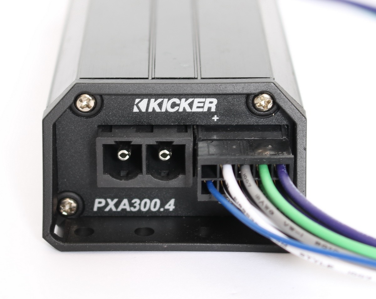 Kicker PXA300.4 Compact 300W 4 Channel Amp Amplifier Powersport UTV ATV