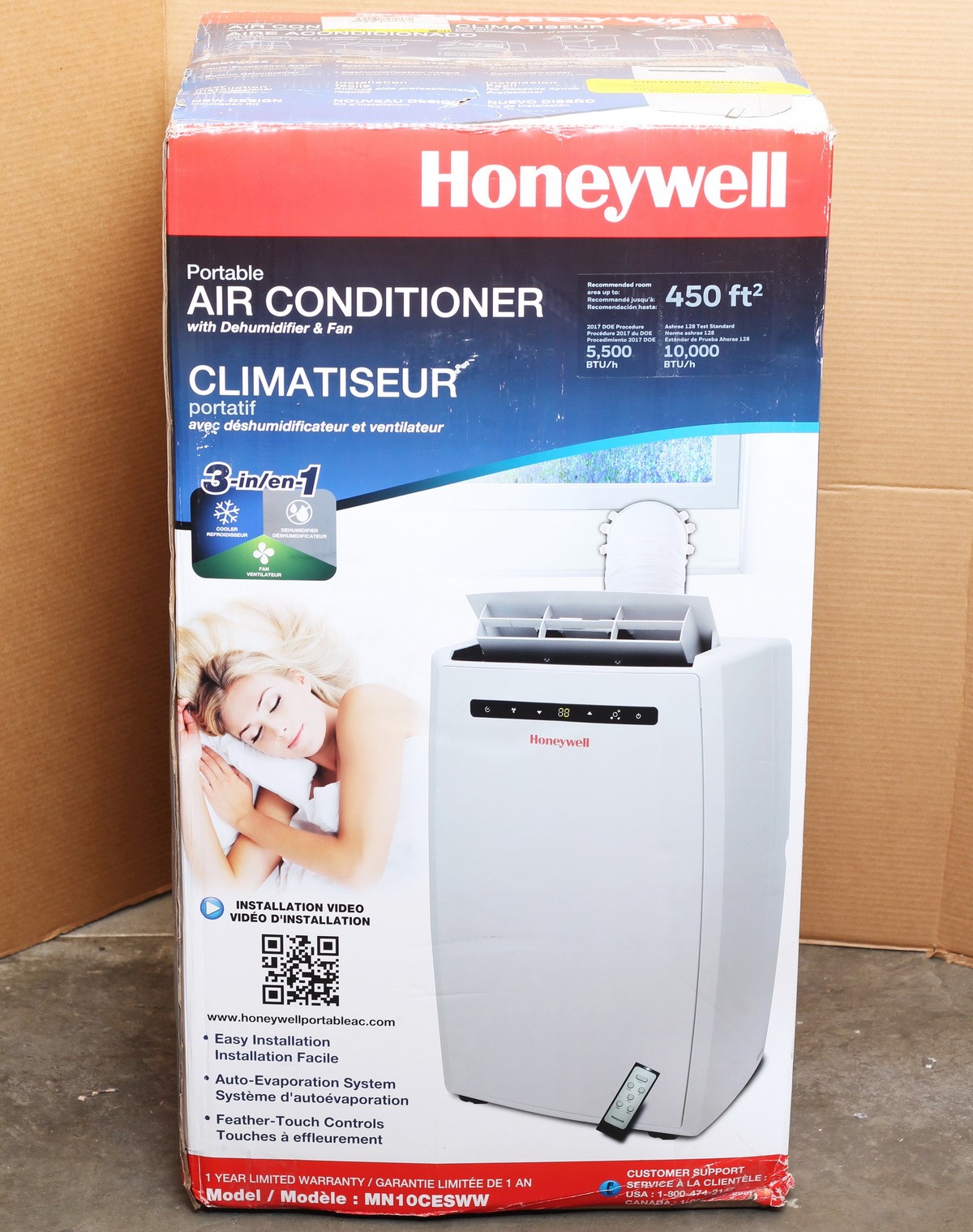 Honeywell MN10CESWW 10000 BTU Portable Air Conditioner & Accessory Kit