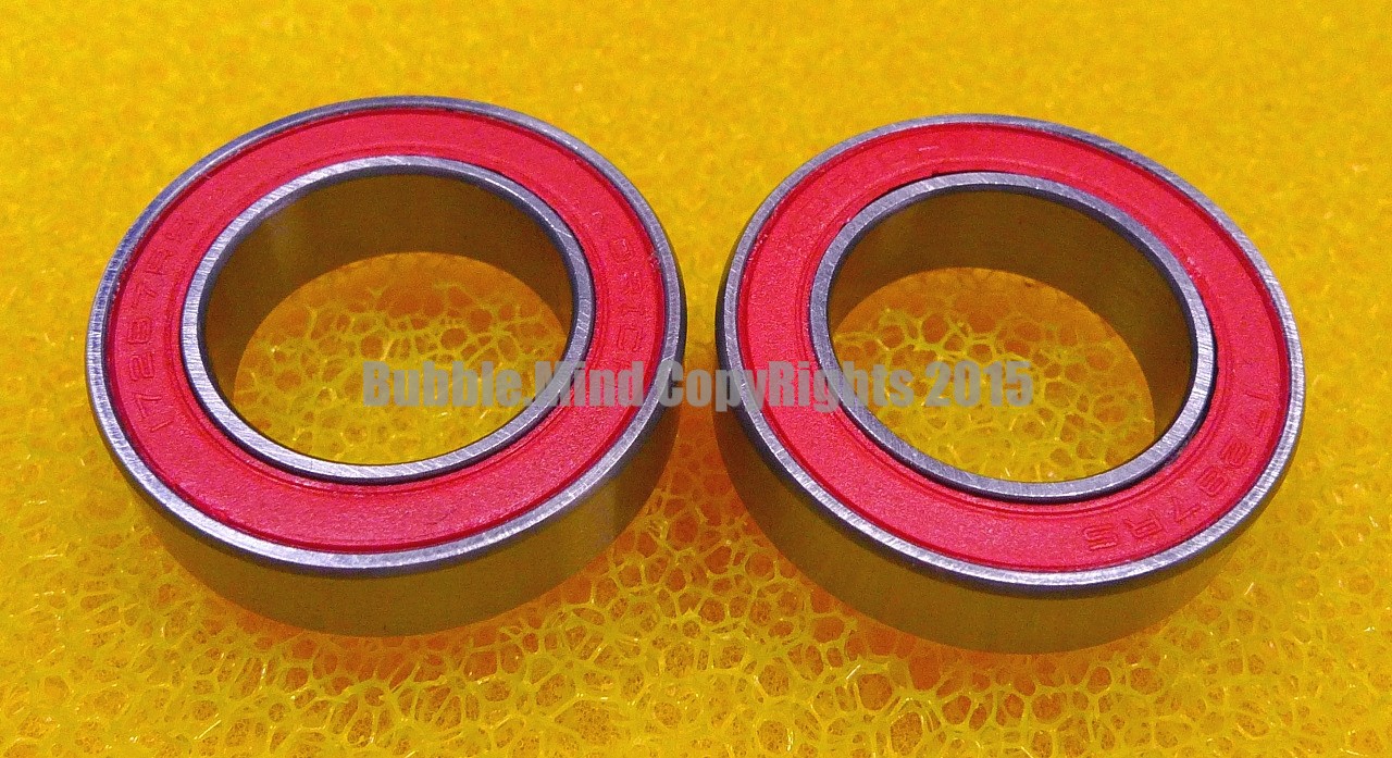 6805//W6-2RS 1 PCS 25x37x6 mm RED Rubber Sealed Ball Bearing Bearings