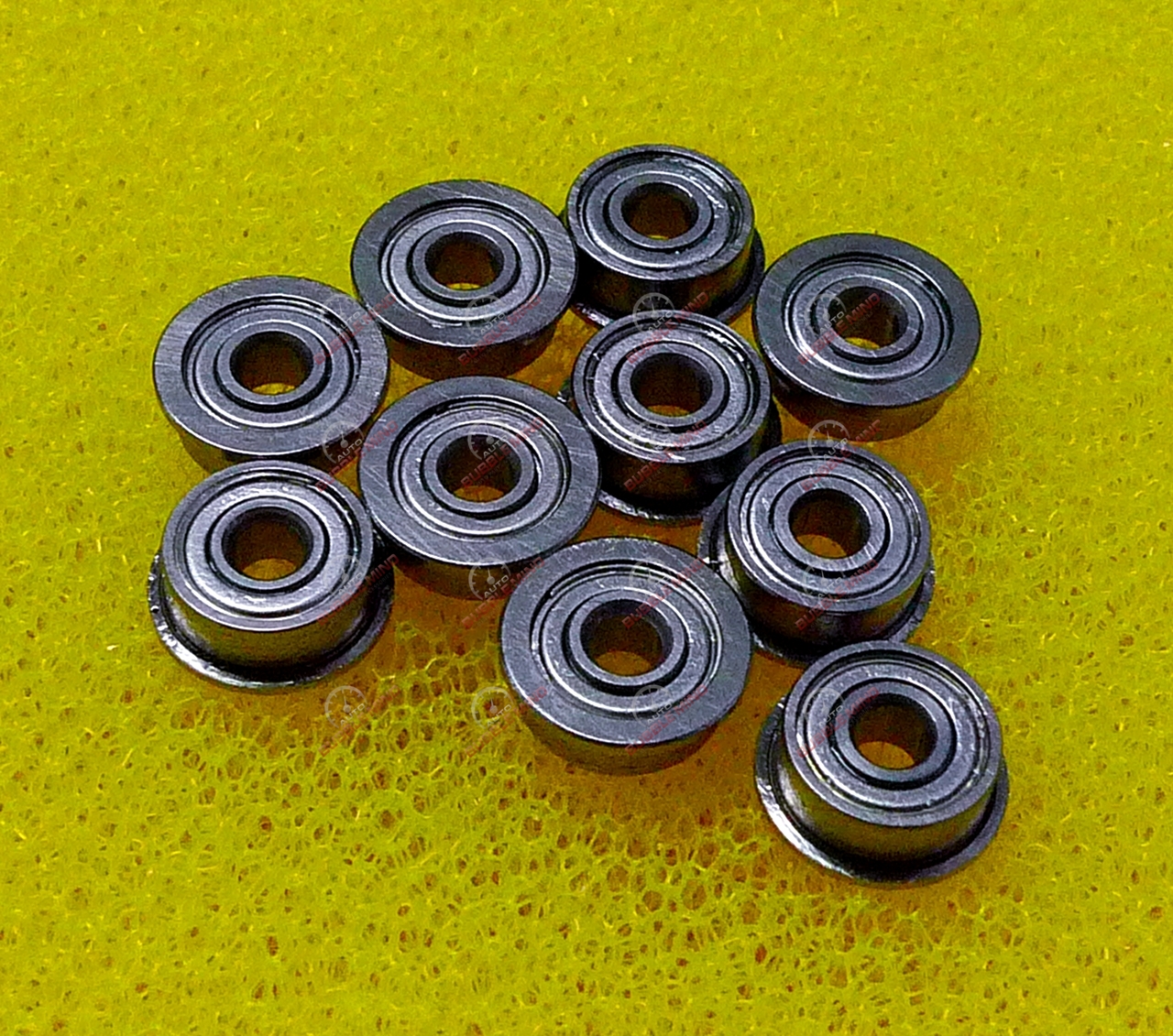 12x28x8 mm 20 PCS Flange Metal Double Shielded Ball Bearing F6001zz