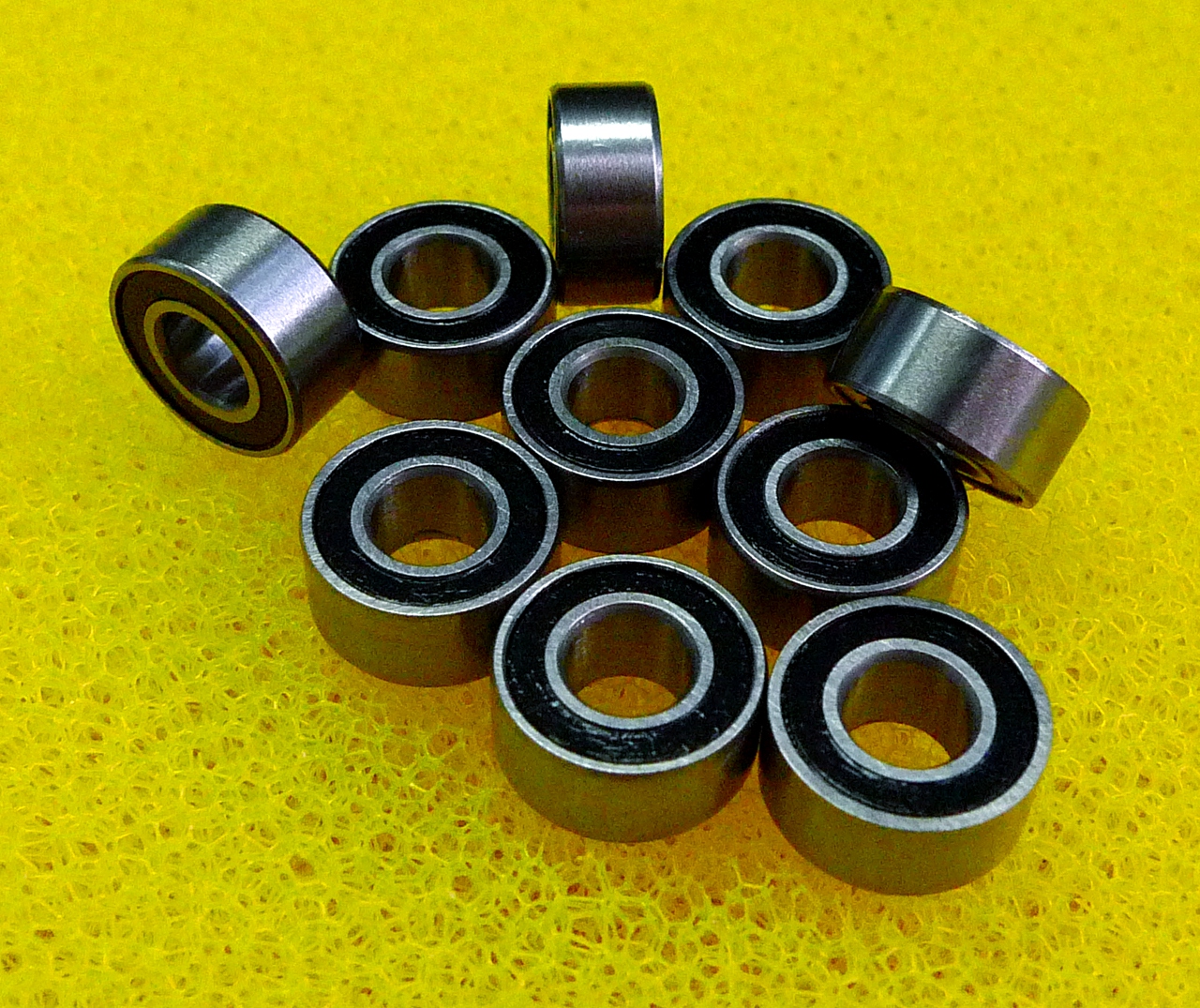 1//4/" x 1//2/" x 3//16/" 10 PCS R188-2RS Metal Rubber Sealed Ball Bearings R188RS