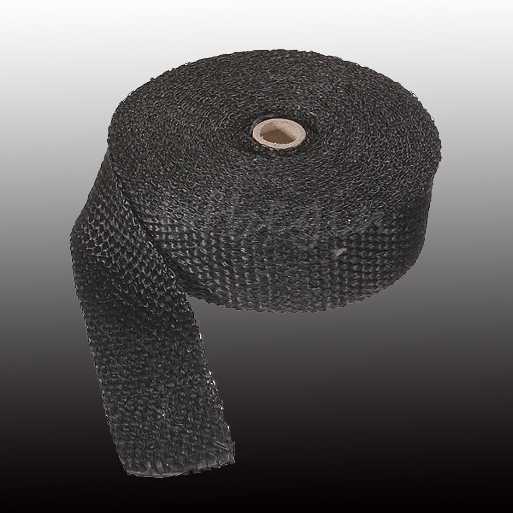 15M Black Exhaust Heat Wrap Manifold Downpipe High Temp Bandage Tape