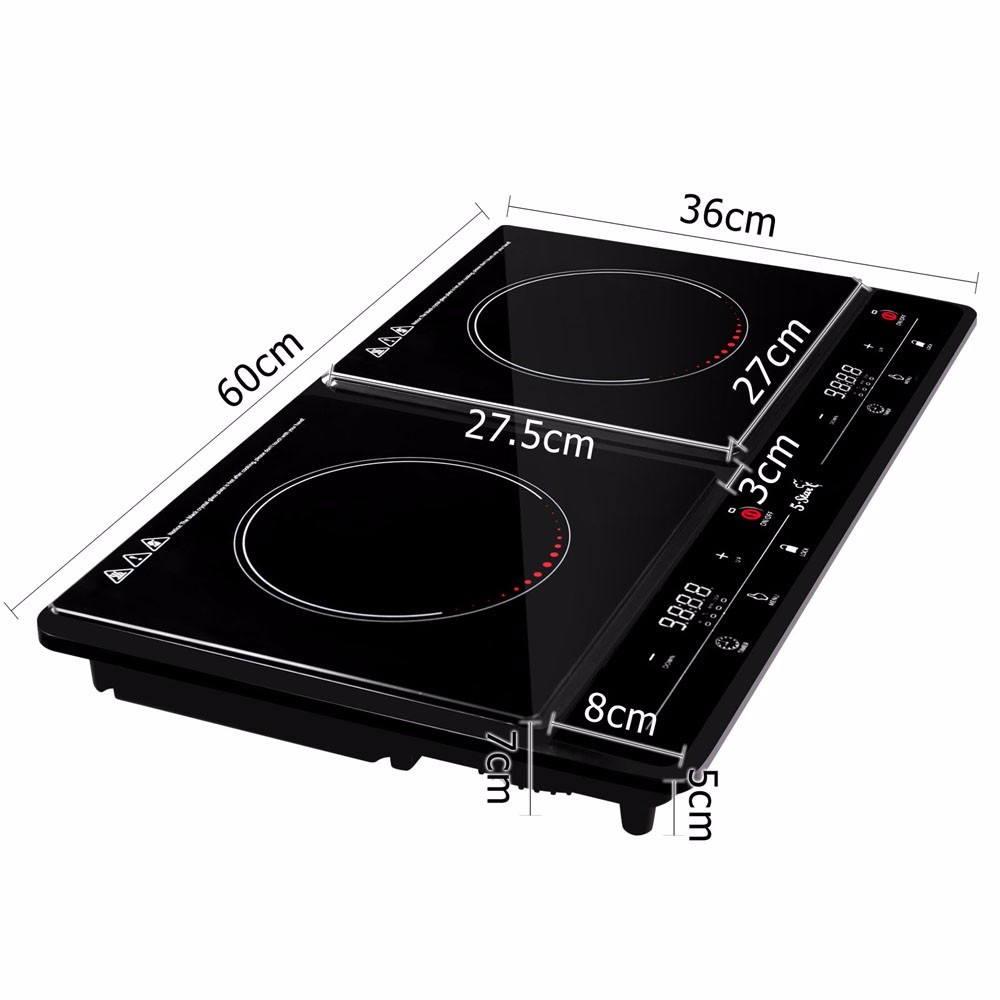 5 Star Chef Electric Induction Cooktop Cooker Double Two 2 Burner Hot Plate HOT eBay