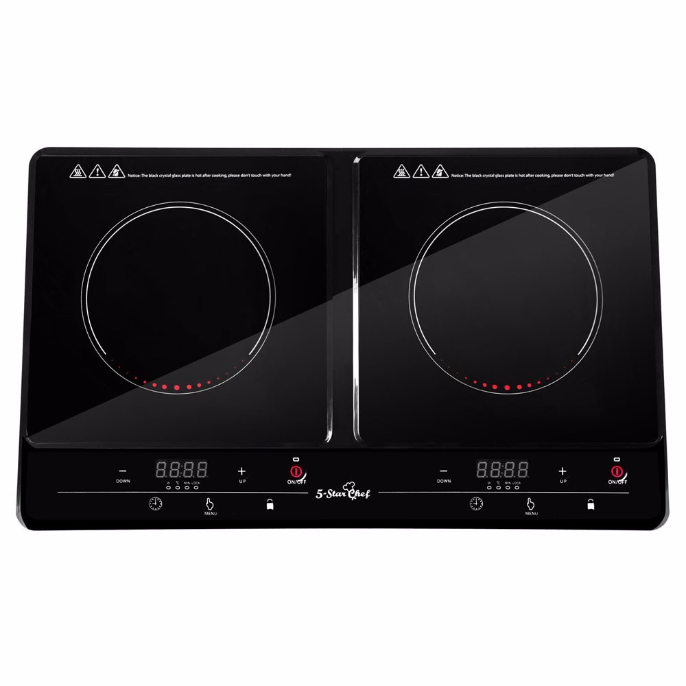 5 Star Chef Electric Induction Cooktop Cooker Double Two 2 Burner Hot Plate HOT eBay