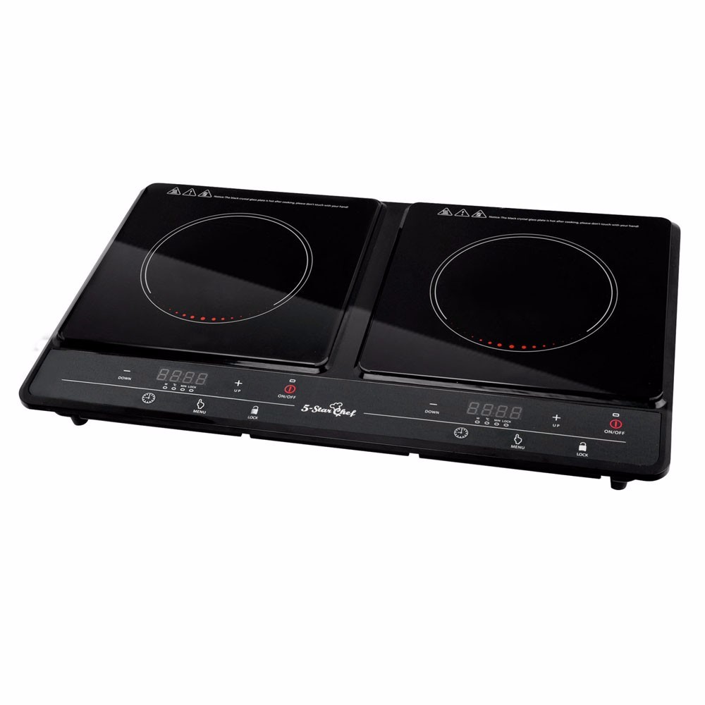 5 Star Chef Electric Induction Cooktop Cooker Double Two 2 Burner Hot Plate HOT eBay
