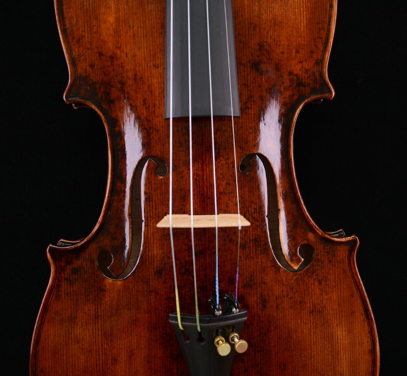 Stradivari 1716 Messiah Violin Model 200-year old Spruc 1-PC Back