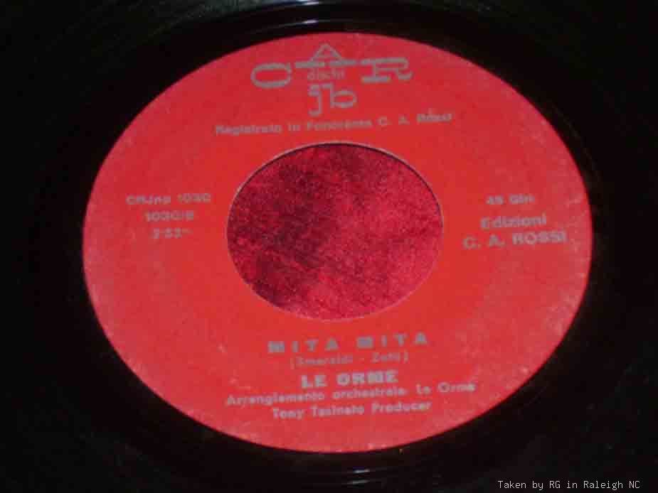 45 Rare Le Orme on Car Dischi Jb 1030 Mita Mita Senti | eBay