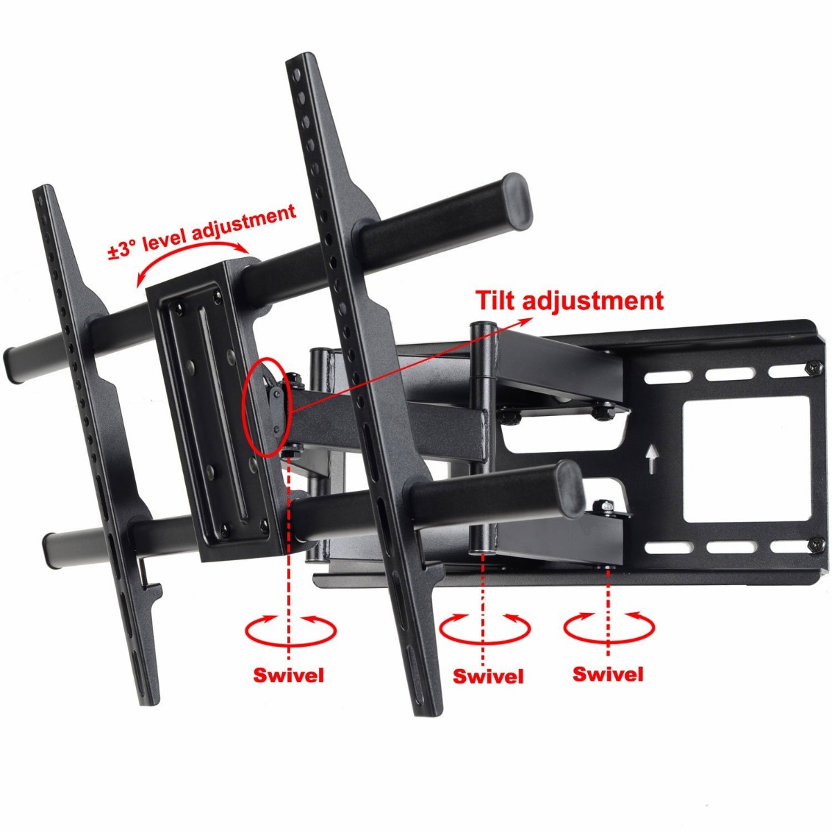 Full Motion TV Wall Mount for VIZIO Samsung 40 42 48 50 55 60 65 70 75