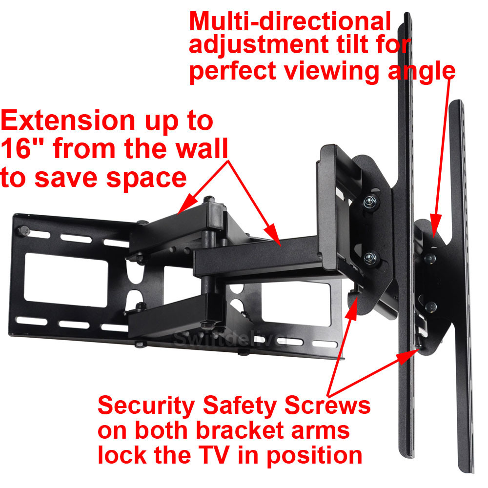 Tilt Swivel TV Wall Mount for Samsung Vizio 32 39 40 48 50 55 60 LED