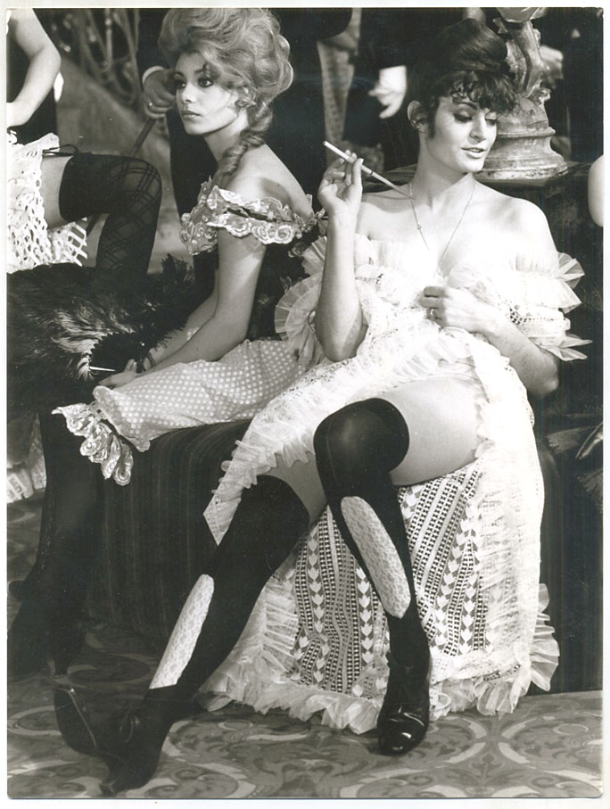 Original 1950s risque scantily dressed ladies