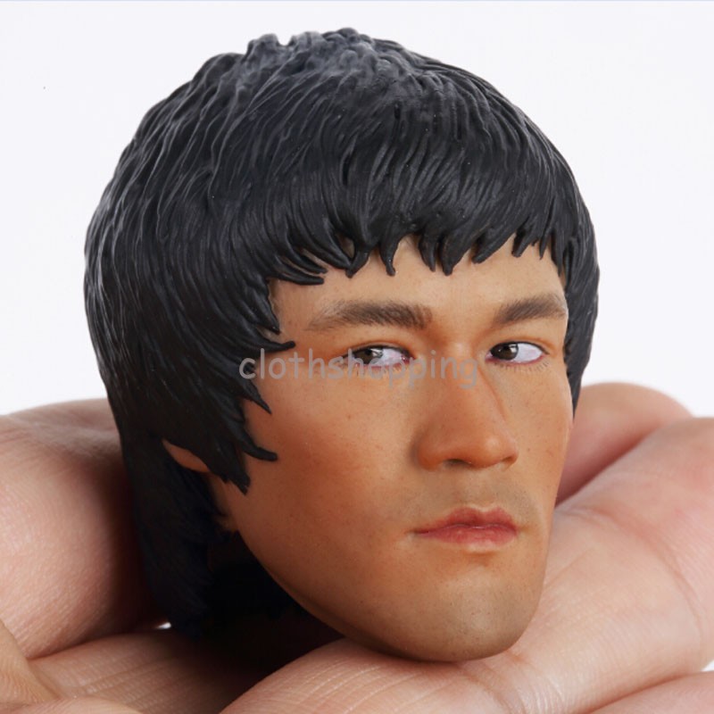 Custom Bruce Lee 1//6 Male Head Sculpt For 12/" Phicen Figure Body Game of Death