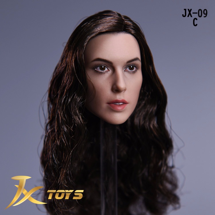 Gal Gadot Head Model 1//6 scale Long Hair Female Head Carving Head Sculpt