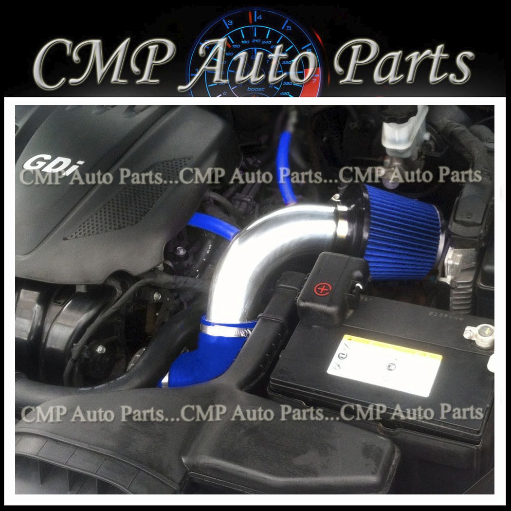 BLUE BLACK AIR INTAKE KIT fit 2011-2015 KIA OPTIMA HYUNDAI SONATA 2.4L N//T