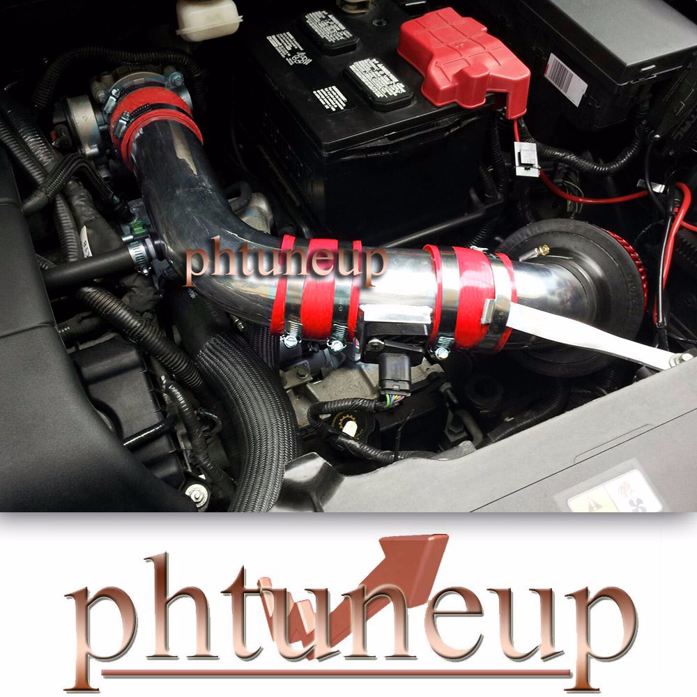 BLUE FORD EDGE 3.5 3.5L LIMITED SE SEL V6 AIR INTAKE KIT SYSTEMS RED FILTER