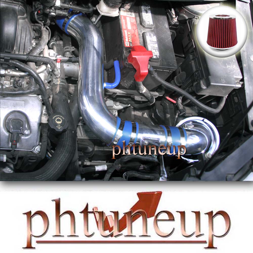 BLUE FORD EDGE 3.5 3.5L LIMITED SE SEL V6 AIR INTAKE KIT SYSTEMS RED FILTER