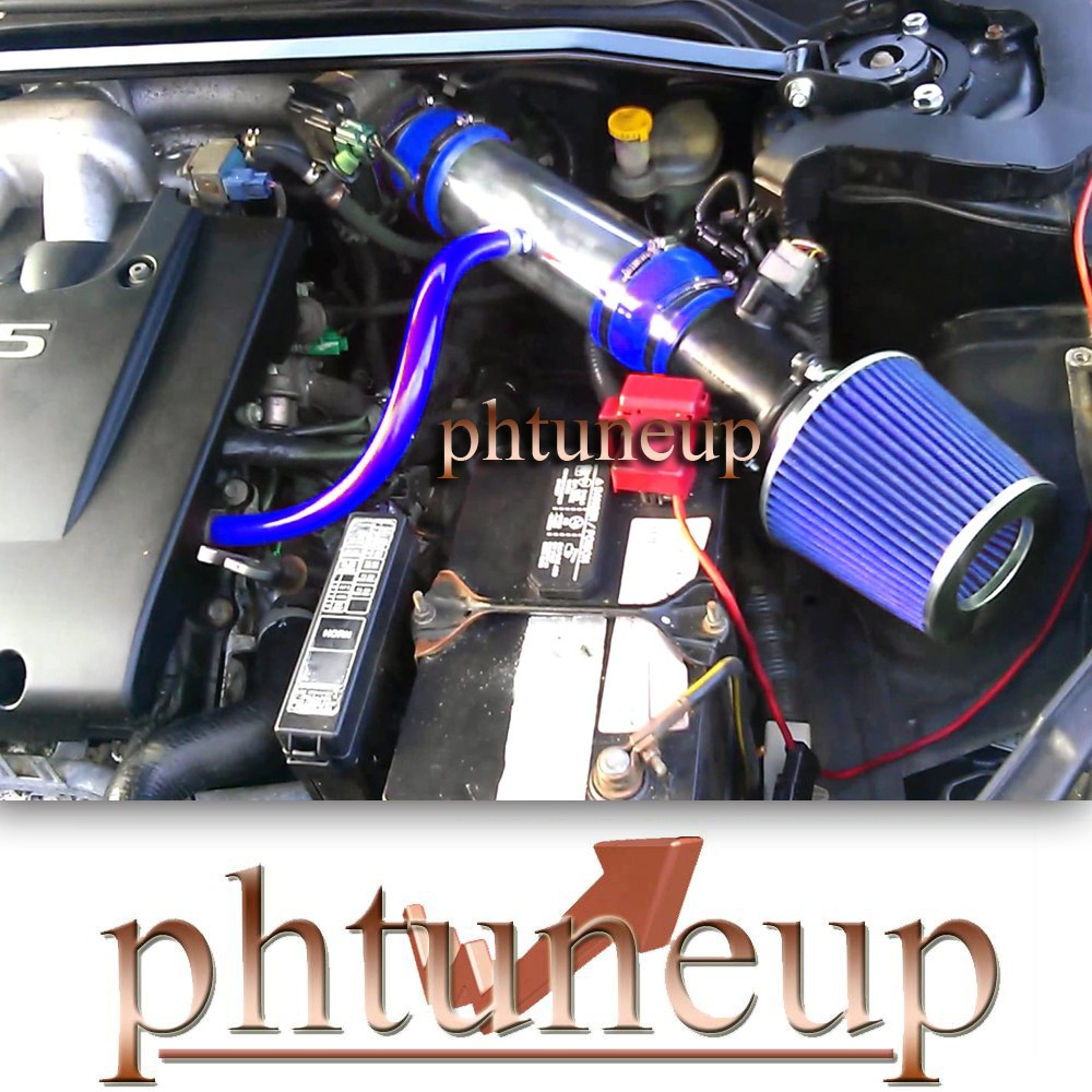 FOR 02-06 NISSAN ALTIMA//MAXIMA V6 BLUE ALUMINUM COLD AIR INTAKE INDUCTION KIT