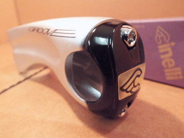 NOS Cinelli Groove StemSilver w/Black Clamp (110mm x 26.0mm