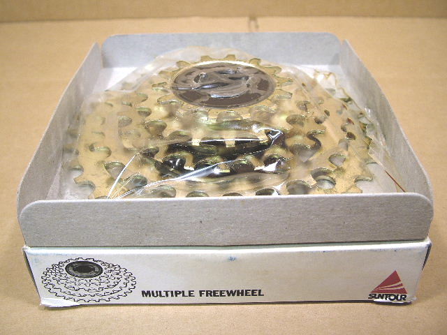 14x34 w//Brown Finish New-Old-Stock Suntour Perfect 6-Speed Freewheel