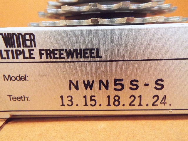New-Old-Stock Suntour New Winner 5-Speed Freewheel (13x24) w