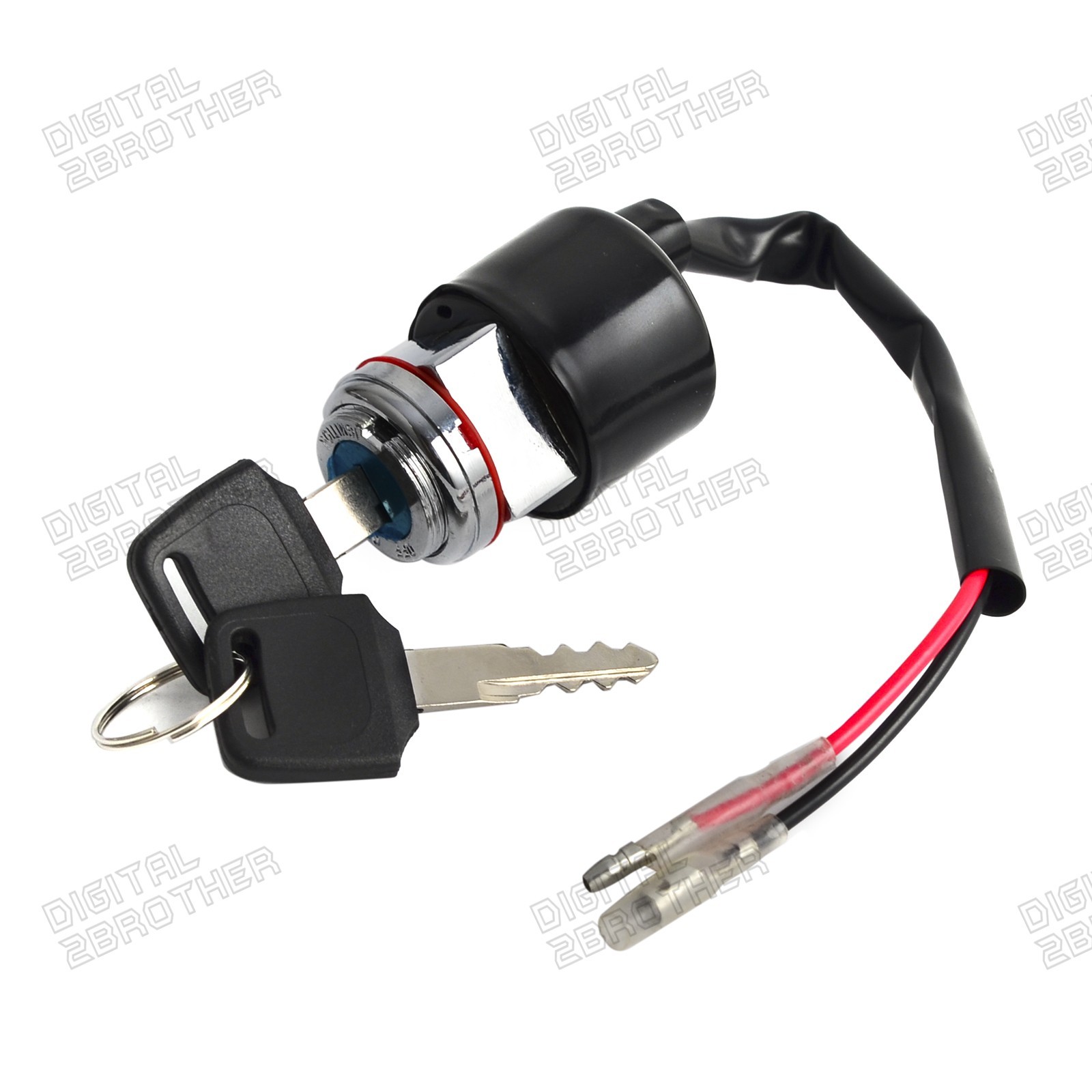 Ignition Key Switch 2 Wires Kit For Honda CL 100S 70-73 CL125S 73-74 CL70  70-72