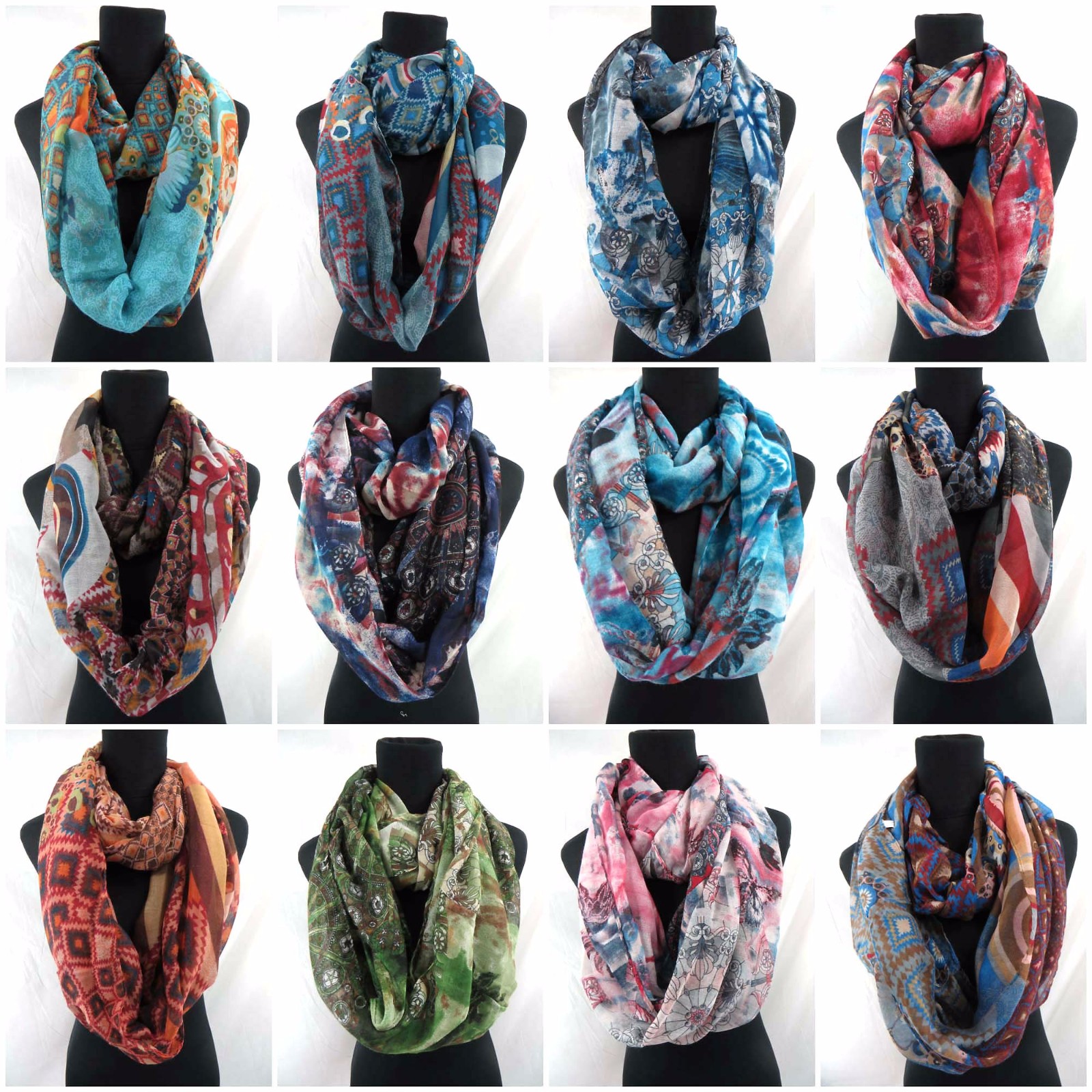 US SELLER symbol of universe unity harmony mandala Circle Infinity Scarves
