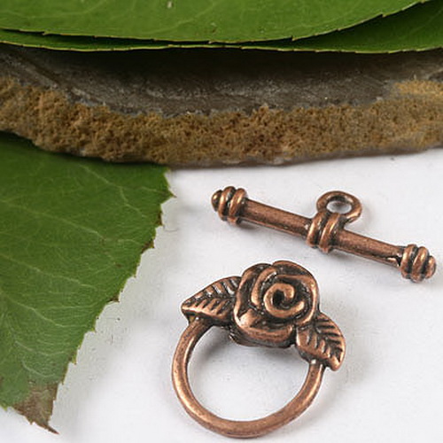 16sets copper-tone flower basket toggle clasps H2106 | eBay