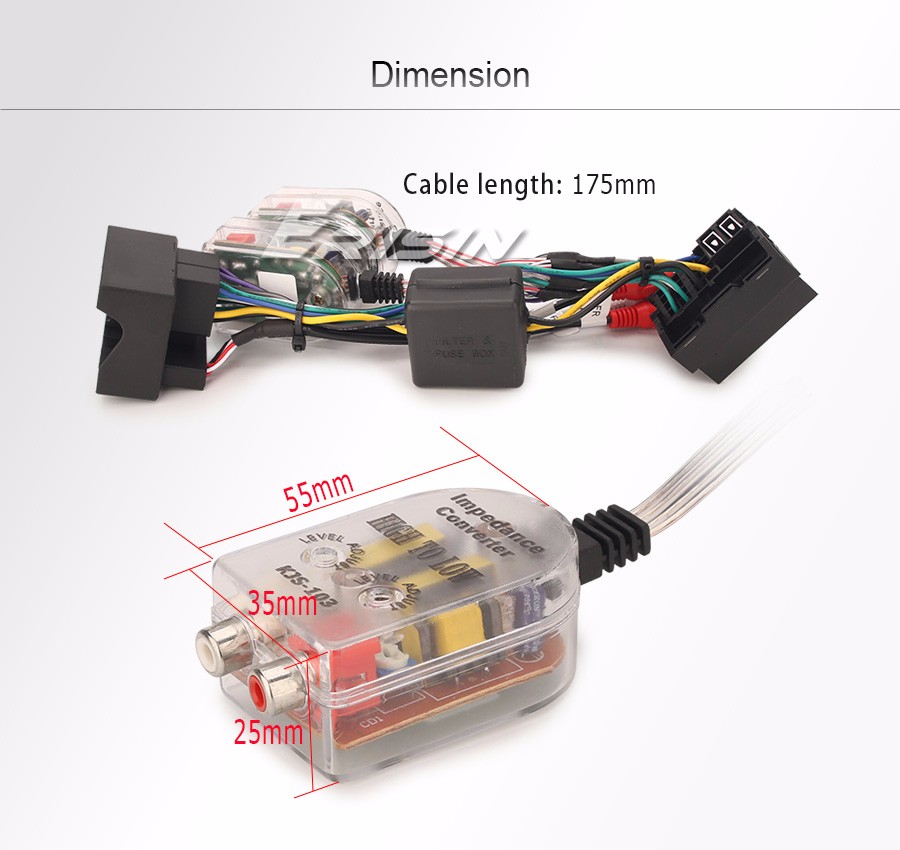 Câble Extension Quadlock 40 Broches 60 Cm - Pour Autoradio, Résistant à La Chaleur Et Stable