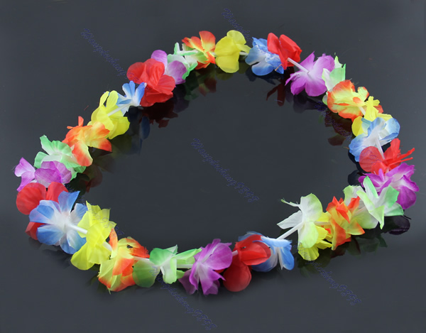 Pcs Hawaiian Flower Necklace Lei Headband Anklet Garland Pcs Hawaiian Flower Necklace Lei Headband Anklet Garland