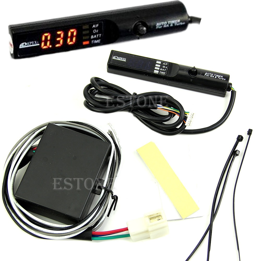 Universal Apexi Auto Timer for NA /& Turbo Black Control With RED Led Display
