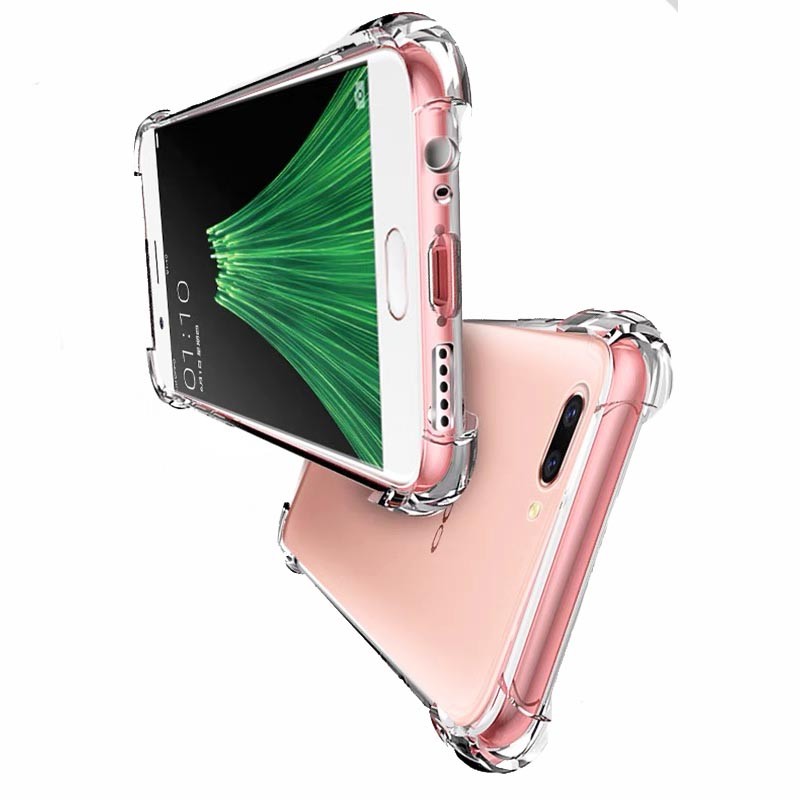 Oppo A3s Golden Cover Vaku Oppo A3s Back Cover Transparent