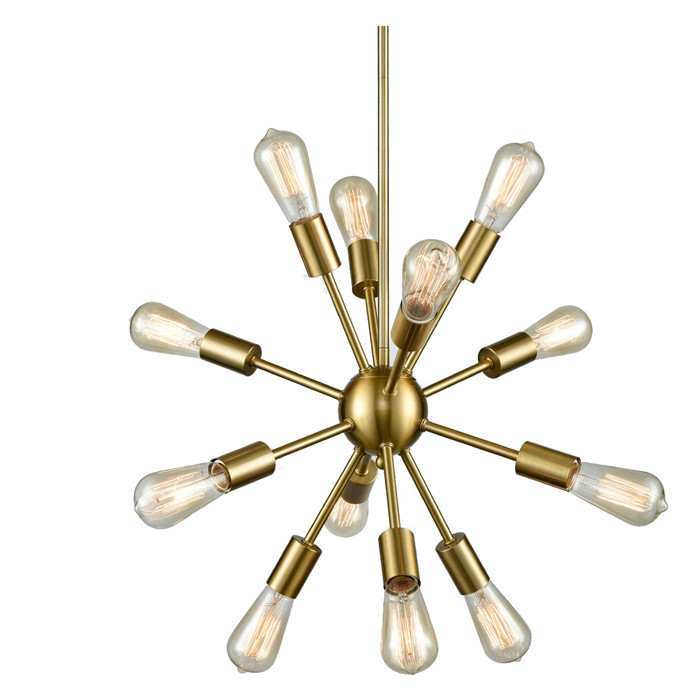 Dz Sputnik Chandelier 12 Light Ceiling Brass Foyer Pendant Well Constructed Metal Gold Sputnik Chandelier In 12 Bulb Sockets