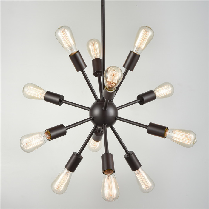 Sputnik Chandelier 12 Lights Ceiling Pendant Lighting Fixture Oil 1 Metal Orb Sputnik Large Chandeliers With 12 Bulb Sockets