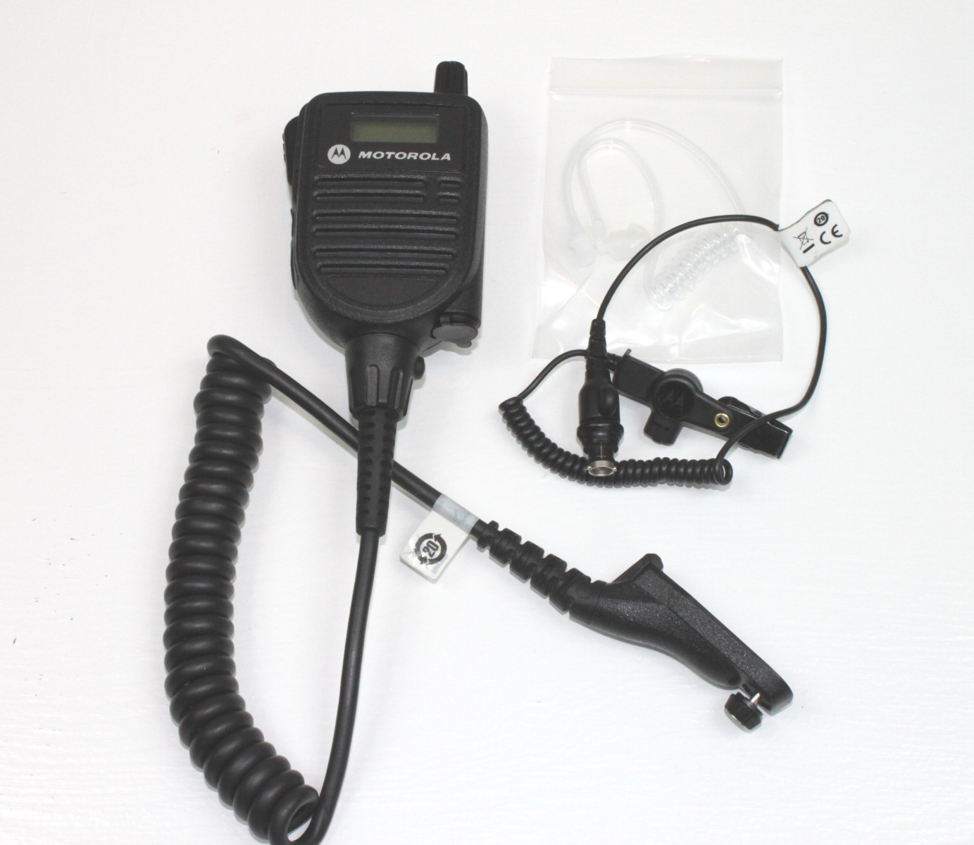 MOTOROLA HMN4104 APX Speaker Mic w/ RLN6424 RXonly earpiece for APX Models eBay