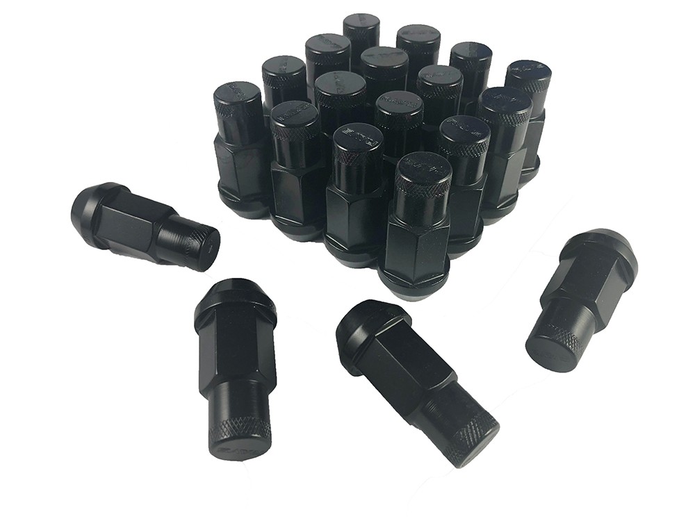 20 Pcs Aluminum Anodized Acorn Lug Nuts Black12x1.5 For Toyota 4Runner Camry
