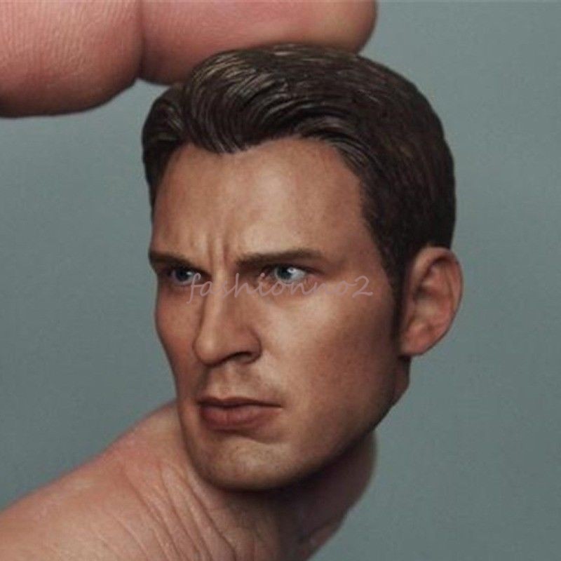 1//6th Captain America Steve Rogers Head Sculpt F 12/" Male Body Model Figure Toy