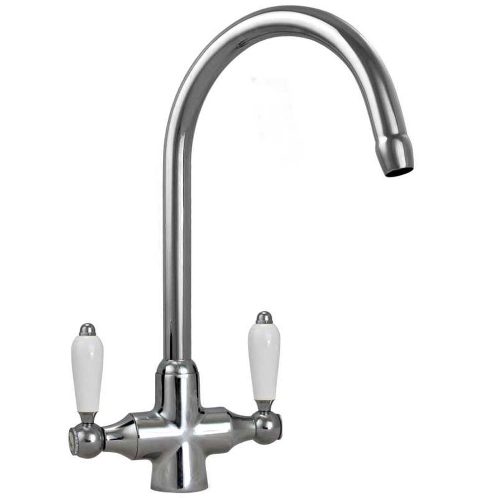 Gloss White Ceramic Farmhouse Belfast Butler Kitchen Sink & Waste 3