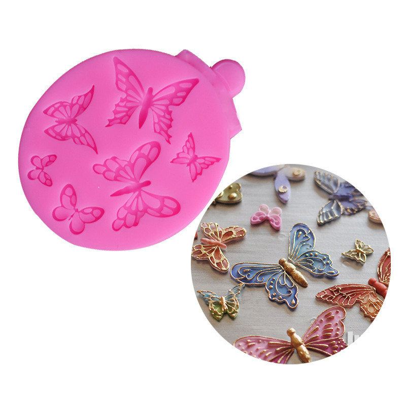 New 3d Butterfly Cake Decorating Molds Silicone Chocolate Fondant
