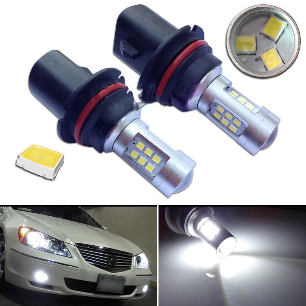 2x9006 HB4 6000K 100W LED HID White 20-SMD For Fog Driving DRL Light Bulbs New