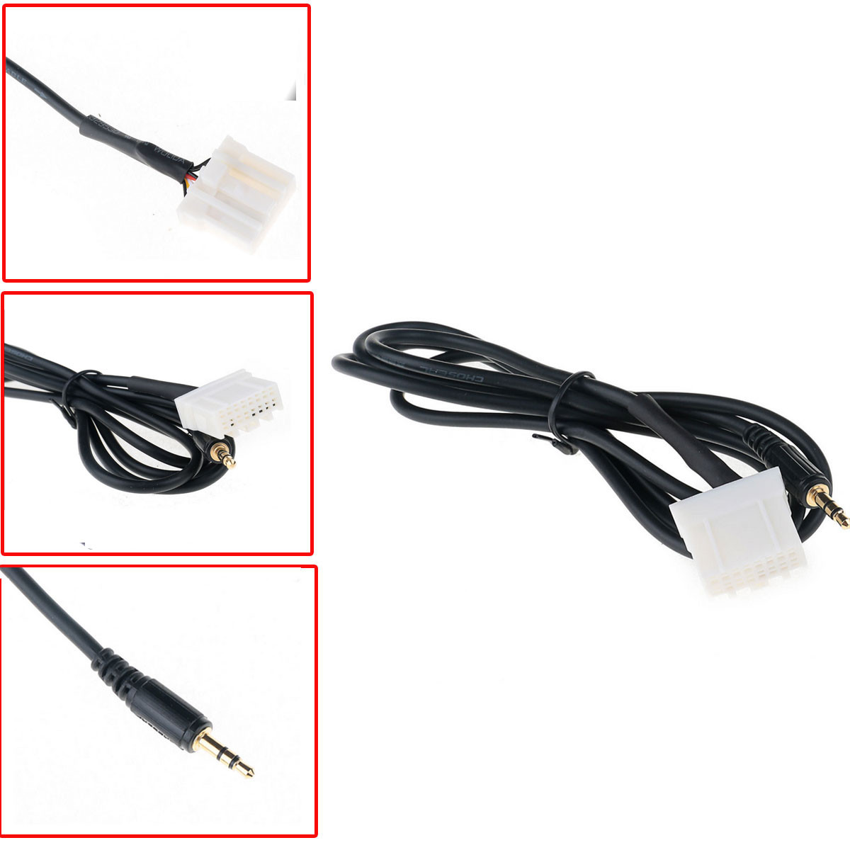 New For Mazda 2 3 5 6 2006-2013 Car 3.5mm AUX Audio CD Interface Adapter Cable