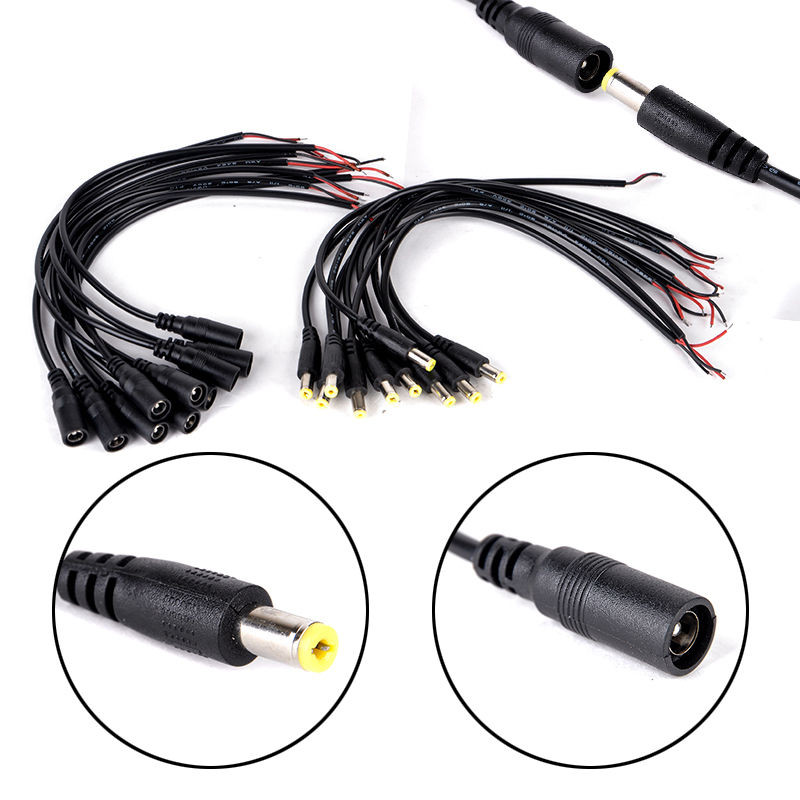 Lights & Lighting 5.5x2.1mm DC Power Jack Connector 1 Female to 1 2 3 4