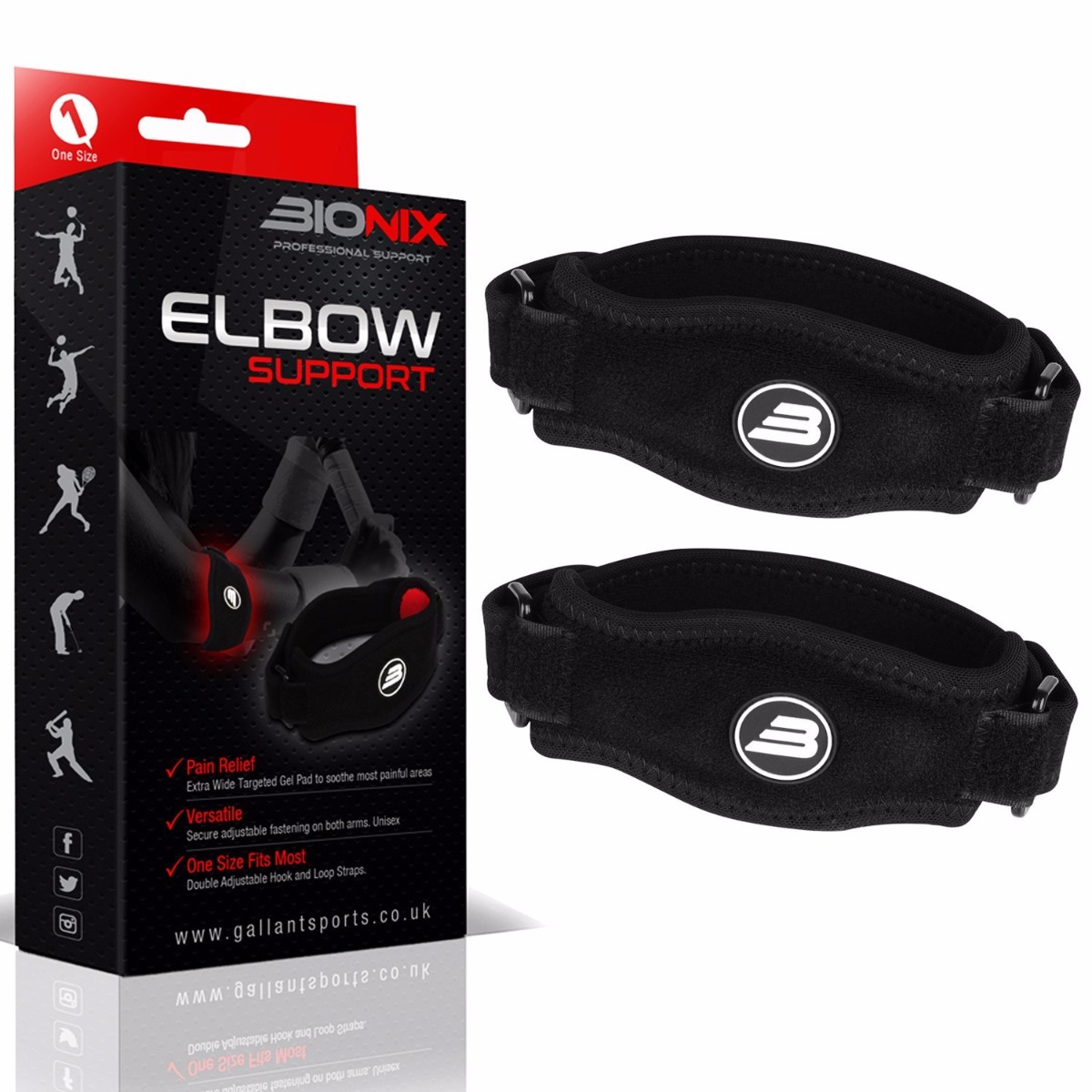 Tennis Elbow Support Brace Golfers Strap Epicondylitis Arthritis Band