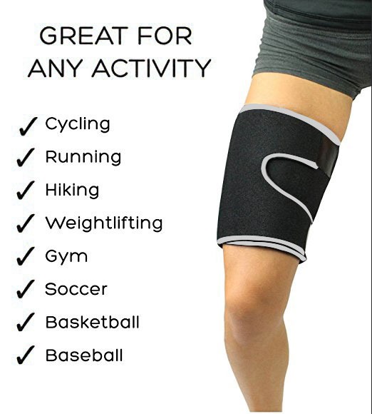 Neoprene Thigh Support Brace Quad Strap Hamstring Injury Pain Relief Leg Wrap eBay