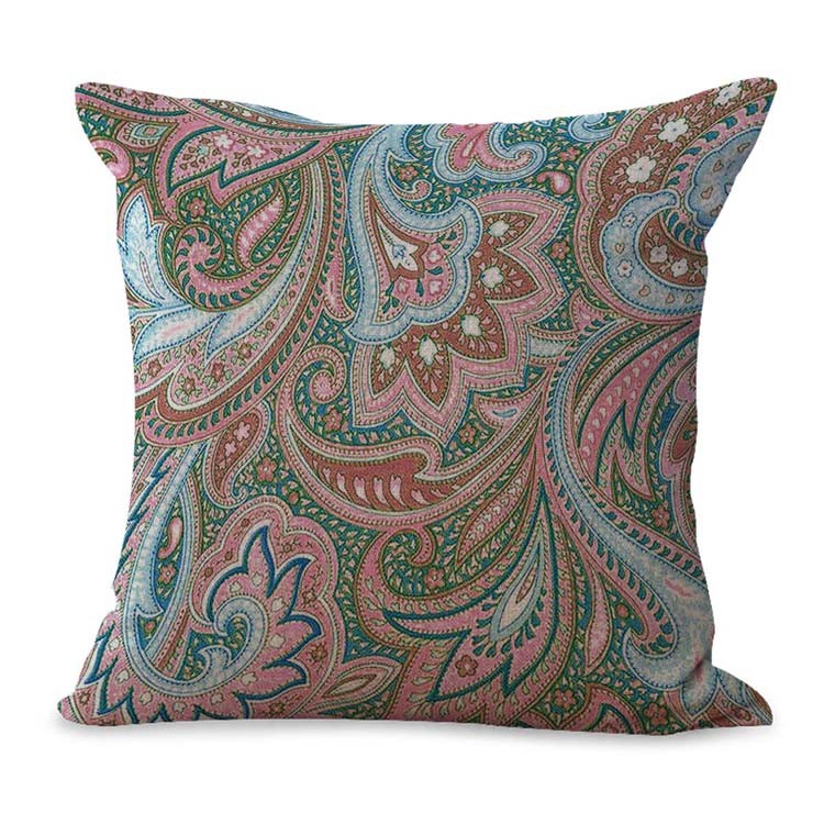 Us Seller Cushion Cover Bohemian Flower Pillowcase Paisley Pillows