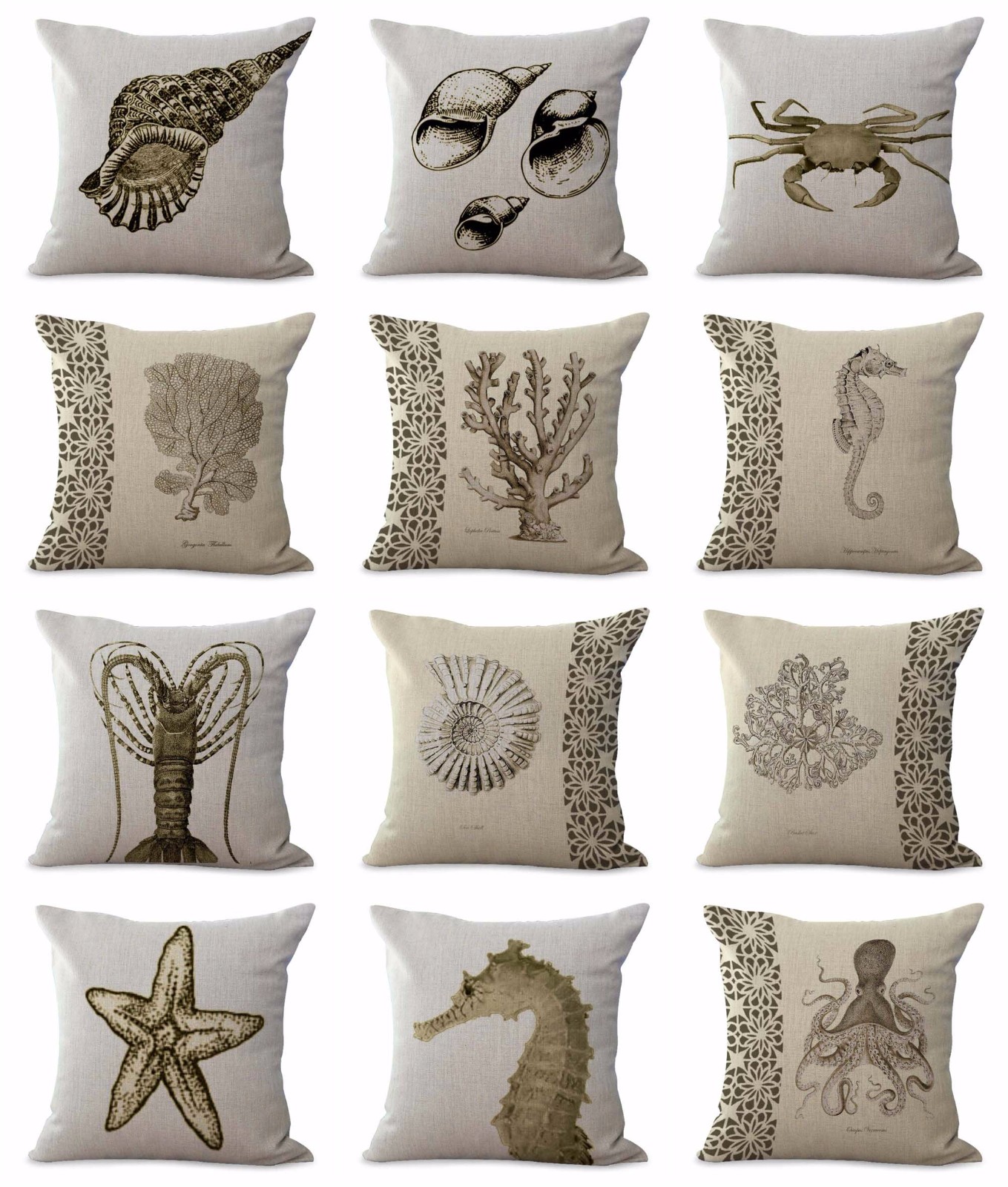 Home Garden Nautical Home Decor Pillows Us Seller 10pcs Cushion