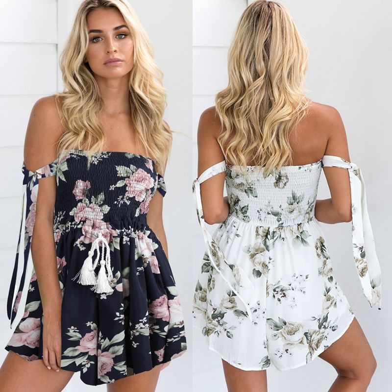 floral short jumpsuit