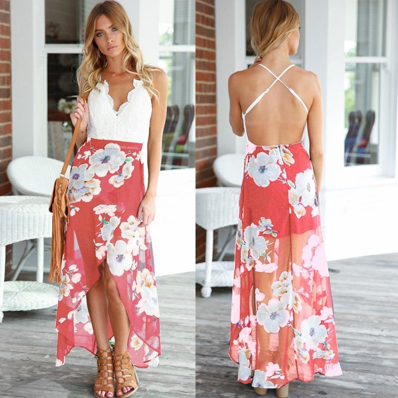 flower beach dress