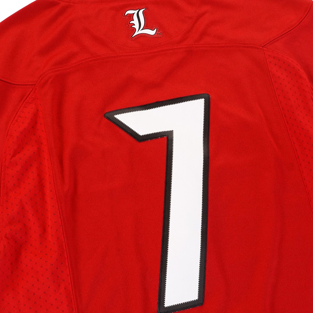 Louisville Cardinals NCAA Adidas Men's 7 Red Premier Football Jersey