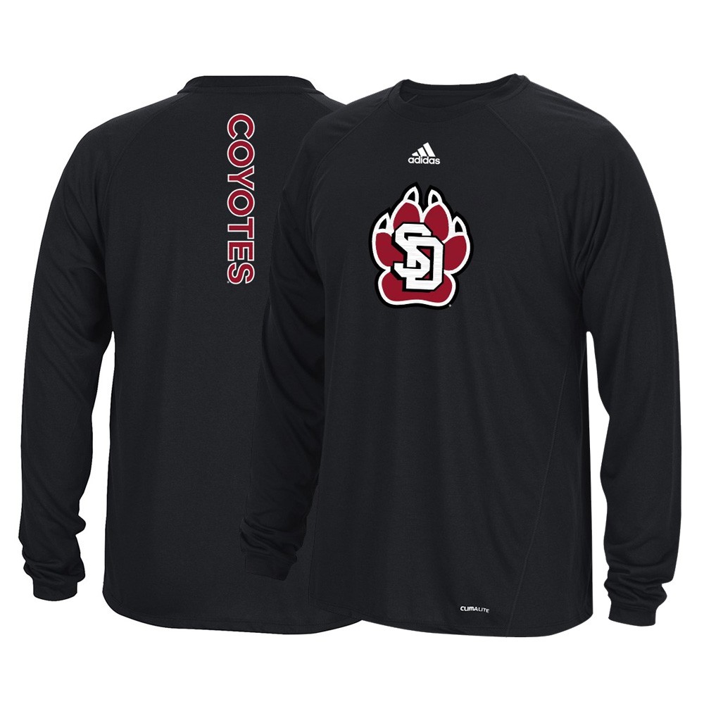 NCAA Adidas Climalite Performance Long Sleeve Men's T-Shirt Collection - Picture 78 of 92