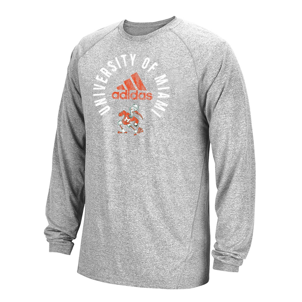 NCAA Adidas Climalite Performance Long Sleeve Men's T-Shirt Collection - Picture 42 of 92