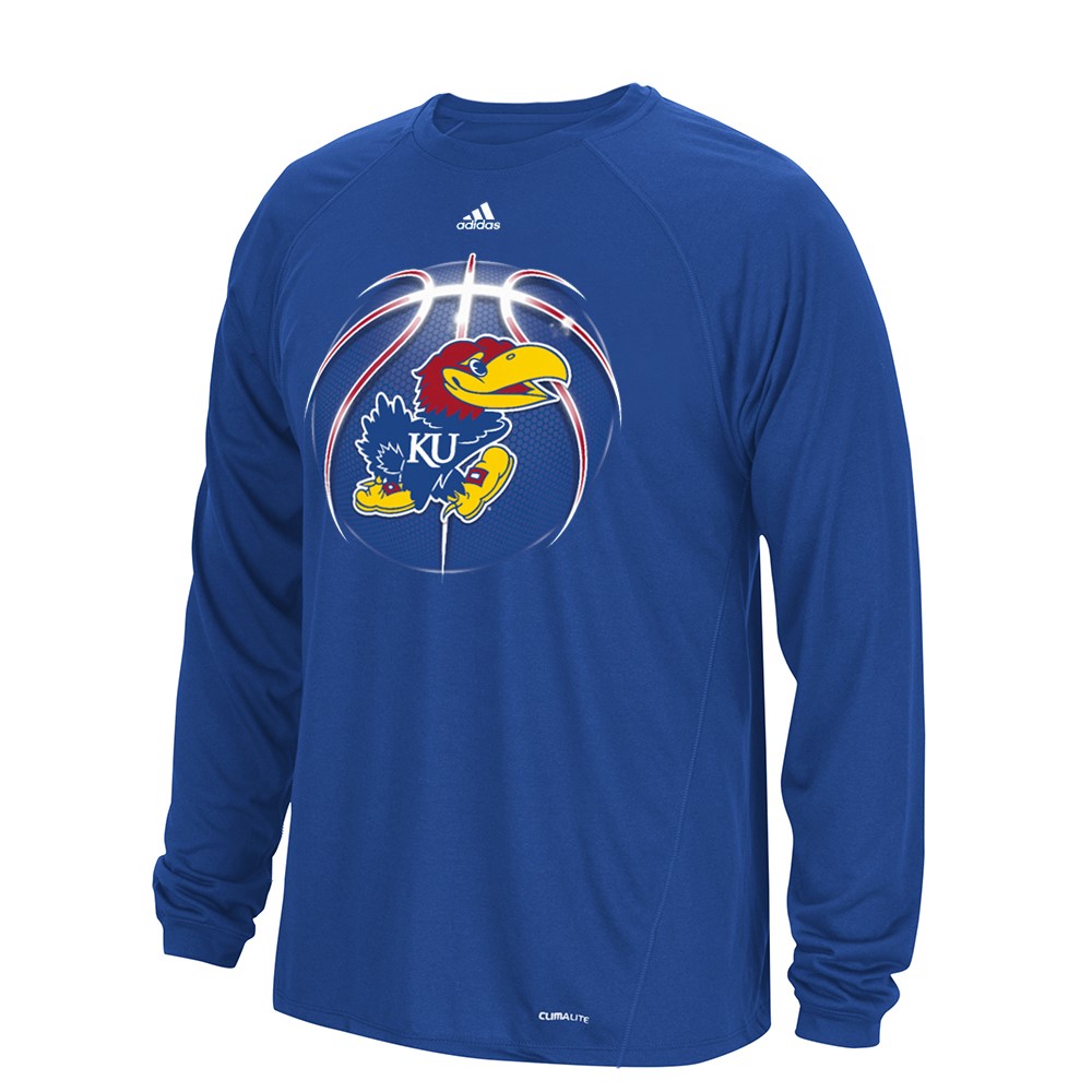 NCAA Adidas Climalite Performance Long Sleeve Men's T-Shirt Collection - Picture 25 of 92